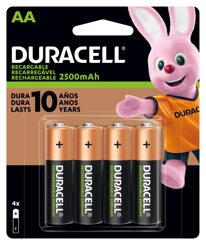 Pila recargable AA con 4 piezas - Duracell