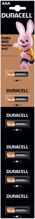 Tira de pilas alcalinas AAA con 6 piezas - Duracell